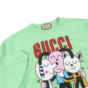 GUCCI sweat 700119 Main: 100% cotton, part: 97% cotton, part: 3% polyurethane mint mens XL Used | AlmaBagz