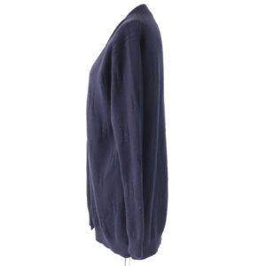 HERMES cardigan wool Navy 38 | AlmaBagz