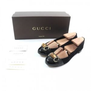 GUCCI pumps 270311 Main: Suede leather black Women 35 Used | AlmaBagz