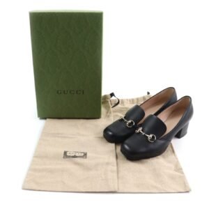 GUCCI pumps 466701 leather black 38 1/2 | AlmaBagz