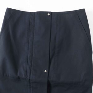 HERMES Tight Skirt Outer: 97% cotton, Outer: 3% polyurethane, Lining: 97% cotton, Lining: 3% polyurethane Dark navy Women 34 Used | AlmaBagz