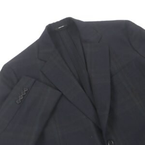 HERMES tailored jacket Outer: 99% virgin wool, Outer: 1% elastane (polyurethane), Sleeve lining: 100% cupra, Lining: 100% cotton black mens 52 Used | AlmaBagz