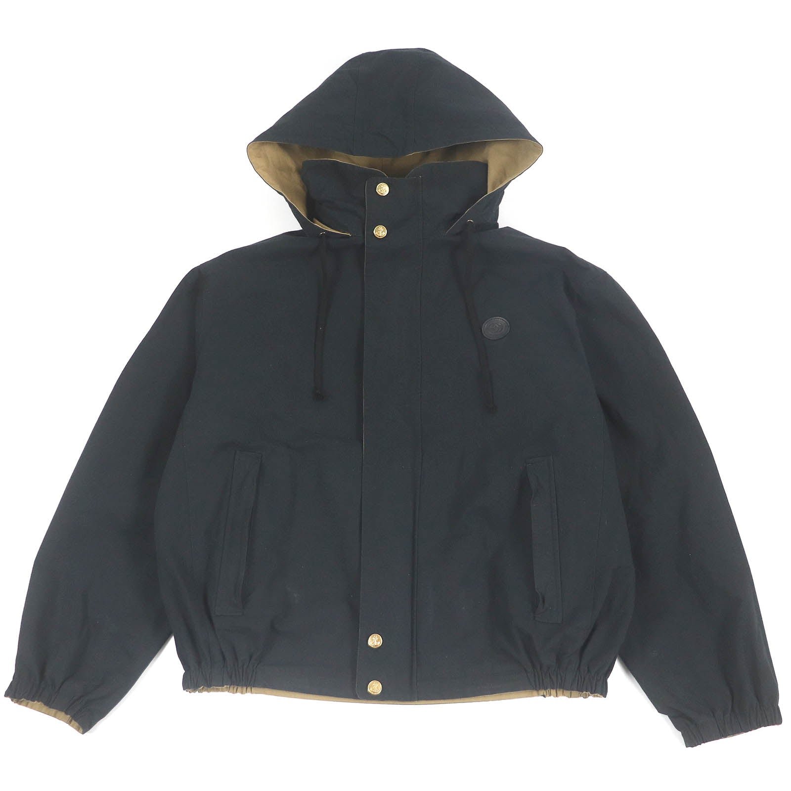 GUCCI Military jacket 609509 Main: 50% cotton, Main: 50% nylon, Part: Cowhide Beige black mens 50 Used | AlmaBagz