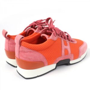 HERMES Low cut sneakers mesh Orange type starter 36.5 | AlmaBagz