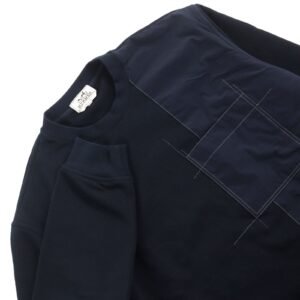 HERMES sweat Main: 100% cotton, part: 80% nylon, part: 20% polyurethane, part: 90% cotton, part: 10% polyurethane Navy mens XL Used | AlmaBagz
