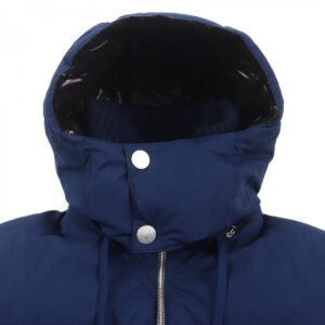 HERMES Down jacket Nylon Navy 46 | AlmaBagz