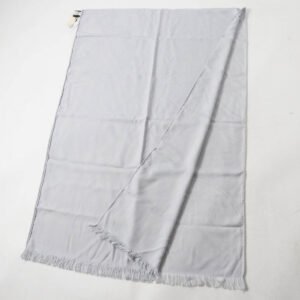 HERMES Scarf H262494S cashmere Light gray New Libris | AlmaBagz