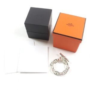 HERMES bracelet 24AG047655 Main�FAG925 Silver Chene DunkleTGM mens Used | AlmaBagz