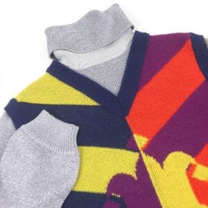 GUCCI sweater 724770 Main: 100% wool, part: 79% rayon, part: 21% polyester, part: 97% wool, part: 2% nylon multicolor mens S Used | AlmaBagz