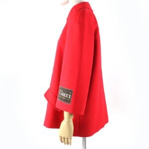 GUCCI Jacket 619359 Main: 54% silk, Main: 46% wool, Part: 100% polyester, Lining: 100% rayon Red Women 40 Used | AlmaBagz