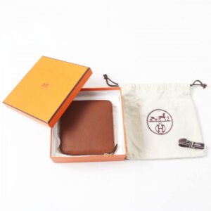 HERMES Eco bag Main: Buffle Skipper, Main: Silk Brown orange Silky pop Women Used | AlmaBagz
