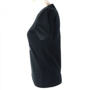 HERMES Short sleeve T-shirt 3H4611DL cotton black Do Re Boucles 34 | AlmaBagz