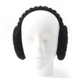GUCCI Earmuff 645495 517074 Curly eco fur black | AlmaBagz
