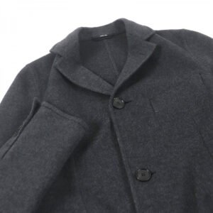 HERMES coat cashmere Charbon MANTEAU LIVERPOOL DOUBLE 48 | AlmaBagz