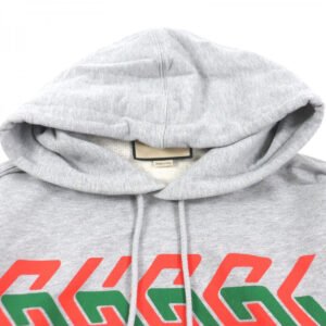 GUCCI Hoodie 715911 Main: 100% cotton, part: 97% cotton, part: 3% polyurethane gray mens S Used | AlmaBagz