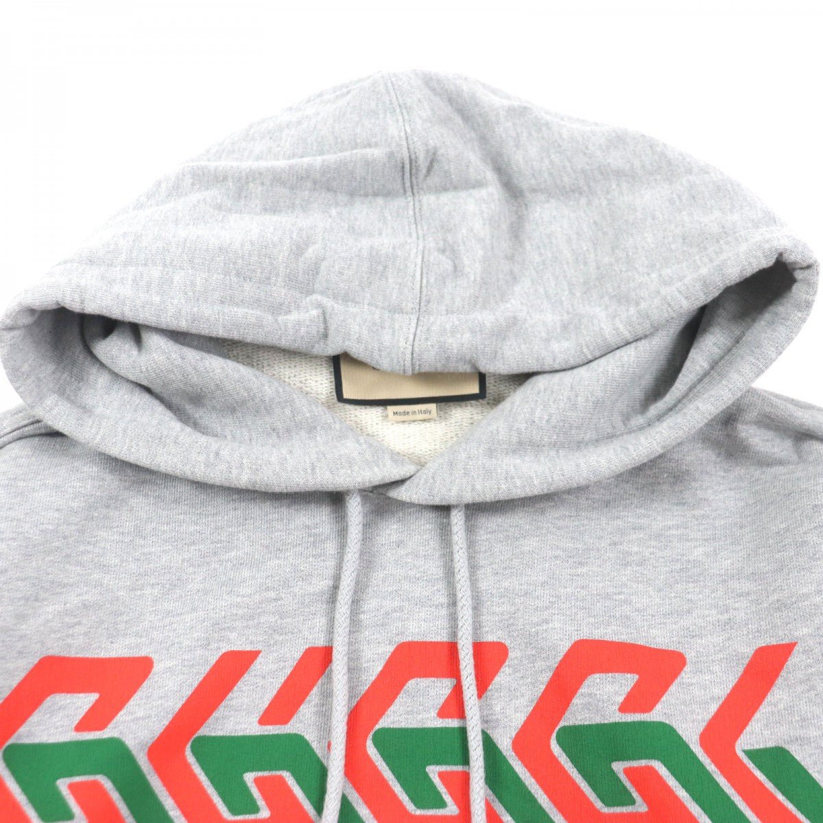 GUCCI Hoodie 715911 Main: 100% cotton, part: 97% cotton, part: 3% polyurethane gray mens S Used | AlmaBagz