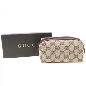 GUCCI Pouch 29596 GG Supreme Canvas Brown type | AlmaBagz