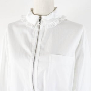 HERMES Long sleeve shirt 4H0638DV cotton white 36 | AlmaBagz