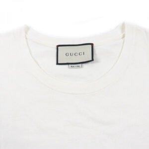 GUCCI Short sleeve T-shirt 493117 cotton white S | AlmaBagz