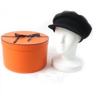 HERMES Casquette cashmere black 58 | AlmaBagz