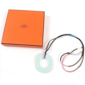 HERMES Necklace Buffalo horn pink Ism Pigman | AlmaBagz