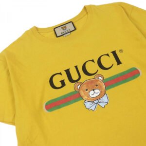GUCCI Short sleeve T-shirt 548338 cotton yellow M | AlmaBagz