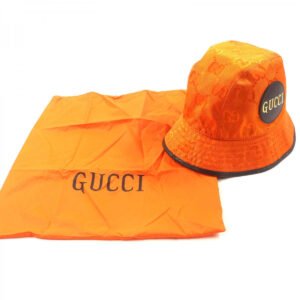 GUCCI hat 627115 Nylon Orange black Off The Grid M | AlmaBagz