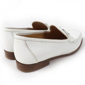 HERMES loafers leather white Moccasin Paris Constance 35 | AlmaBagz