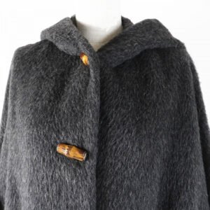 GUCCI coat alpaca Charcoal gray 40 | AlmaBagz