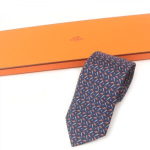 HERMES tie 605942T silk multicolor | AlmaBagz