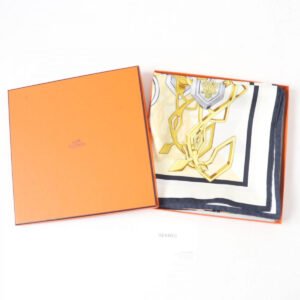HERMES scarf silk multicolor Carre90 Brides et Destin | AlmaBagz