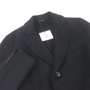 HERMES Chester coat cashmere black 48 | AlmaBagz