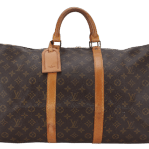 LOUIS VUITTON KEEPALL 55 MONOGRAM CANVAS GOLD HARDWARE WITH DUST COVER | AlmaBagz