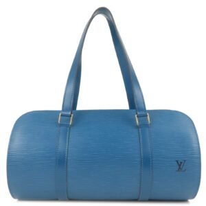 Louis Vuitton Epi Soufflot Shoulder Bag Toledo Blue M52225 | AlmaBagz