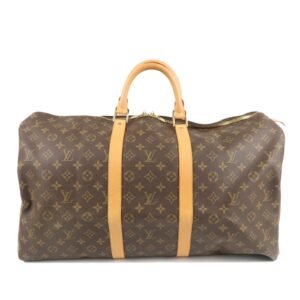 Louis Vuitton Monogram Keep All 55 Boston Bag Brown M41424 | AlmaBagz