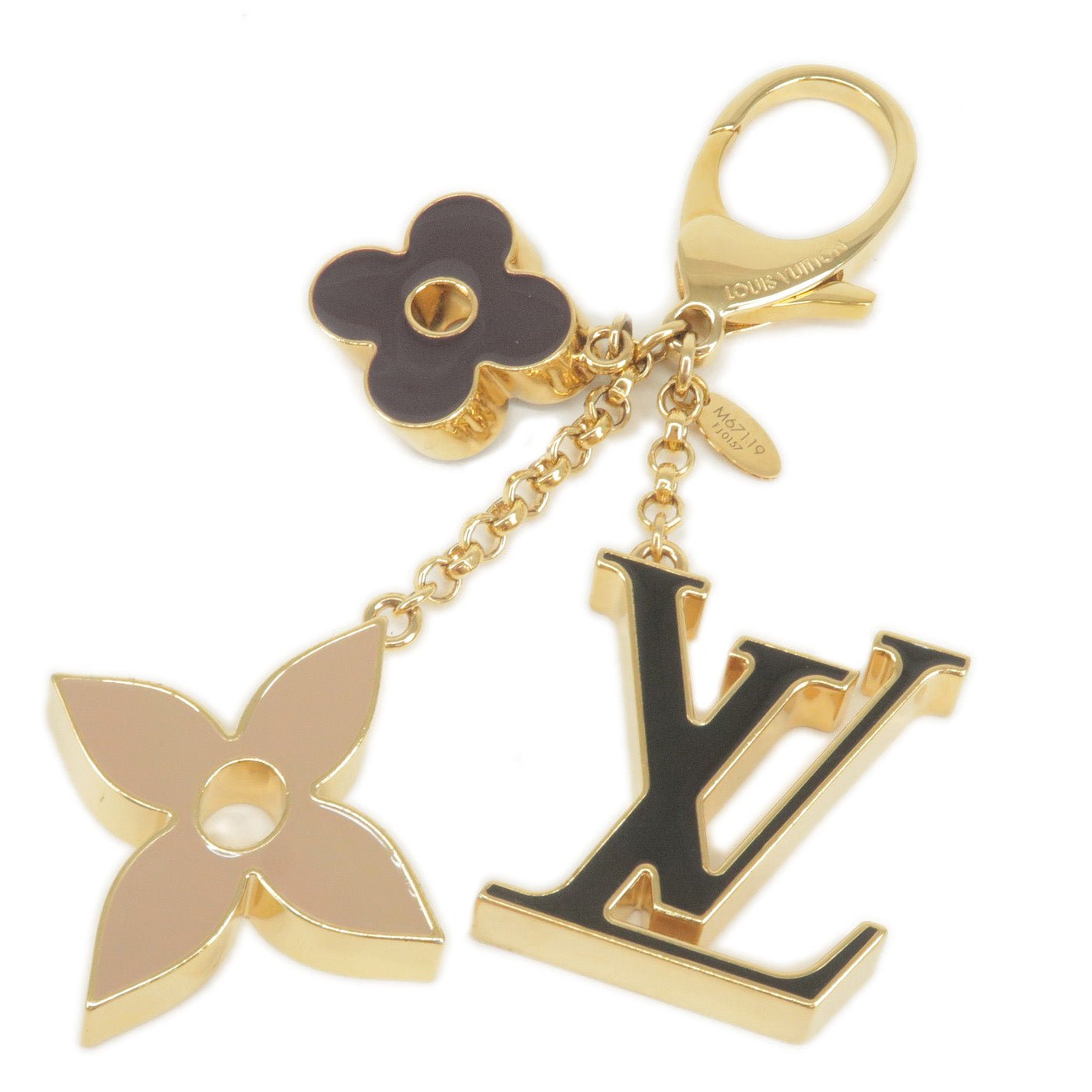 Louis Vuitton Bag Charm Fluer de Monogram M67119 Gold | AlmaBagz