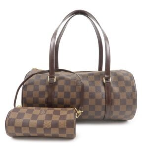 Louis Vuitton Damier Papillon 30 Hand Bag & Pouch Brown N51303 | AlmaBagz