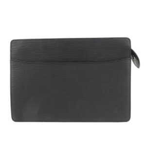 Louis Vuitton Epi Pochette Homme Clutch Bag Noir Black M52522 | AlmaBagz