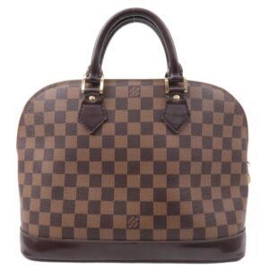Louis Vuitton Damier Ebene Alma Hand Bag Brown N51131 | AlmaBagz