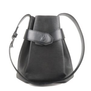 Louis Vuitton Epi Sac D'epaule PM Bucket Bag Noir Black M80157 | AlmaBagz