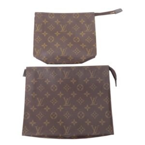 Louis Vuitton Set of 2 Poche Toilette 19 & 26 Clutch Bag Pouch | AlmaBagz