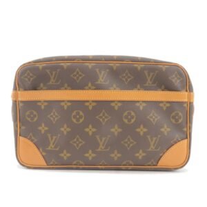Louis Vuitton Monogram Compiegne 28 Pouch Clutch Bag M51845 | AlmaBagz