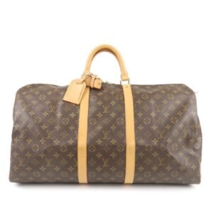 Louis Vuitton Monogram Keep All 55 Boston Bag Brown M41424 | AlmaBagz