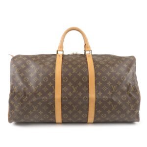 Louis Vuitton Monogram Keep All 55 Boston Bag Brown M41424 | AlmaBagz
