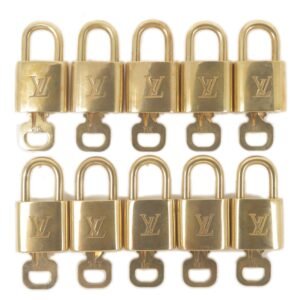 Louis Vuitton Set of 10 Lock & Key Cadena Key Lock | AlmaBagz