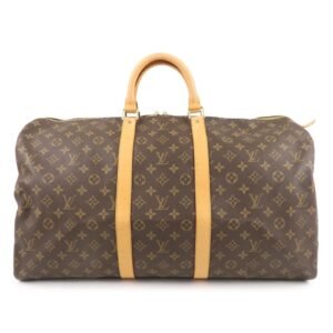 Louis Vuitton Monogram Keep All 55 Boston Bag Brown M41424 | AlmaBagz