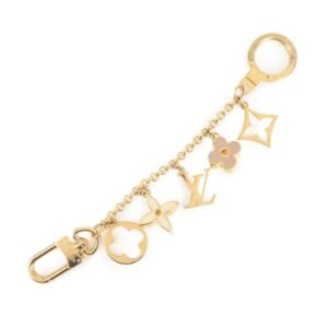 Louis Vuitton Fleur de Monogram LV Logo Bag Charm M65111 | AlmaBagz