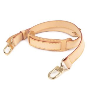 Louis Vuitton Nume Leather Shoulder Strap For Keepall Beige | AlmaBagz