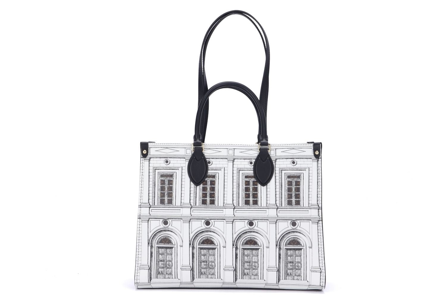 Louis Vuitton On The Go Fornasetti Capsule Collection (M59264) MM Size, with Dust Cover | AlmaBagz