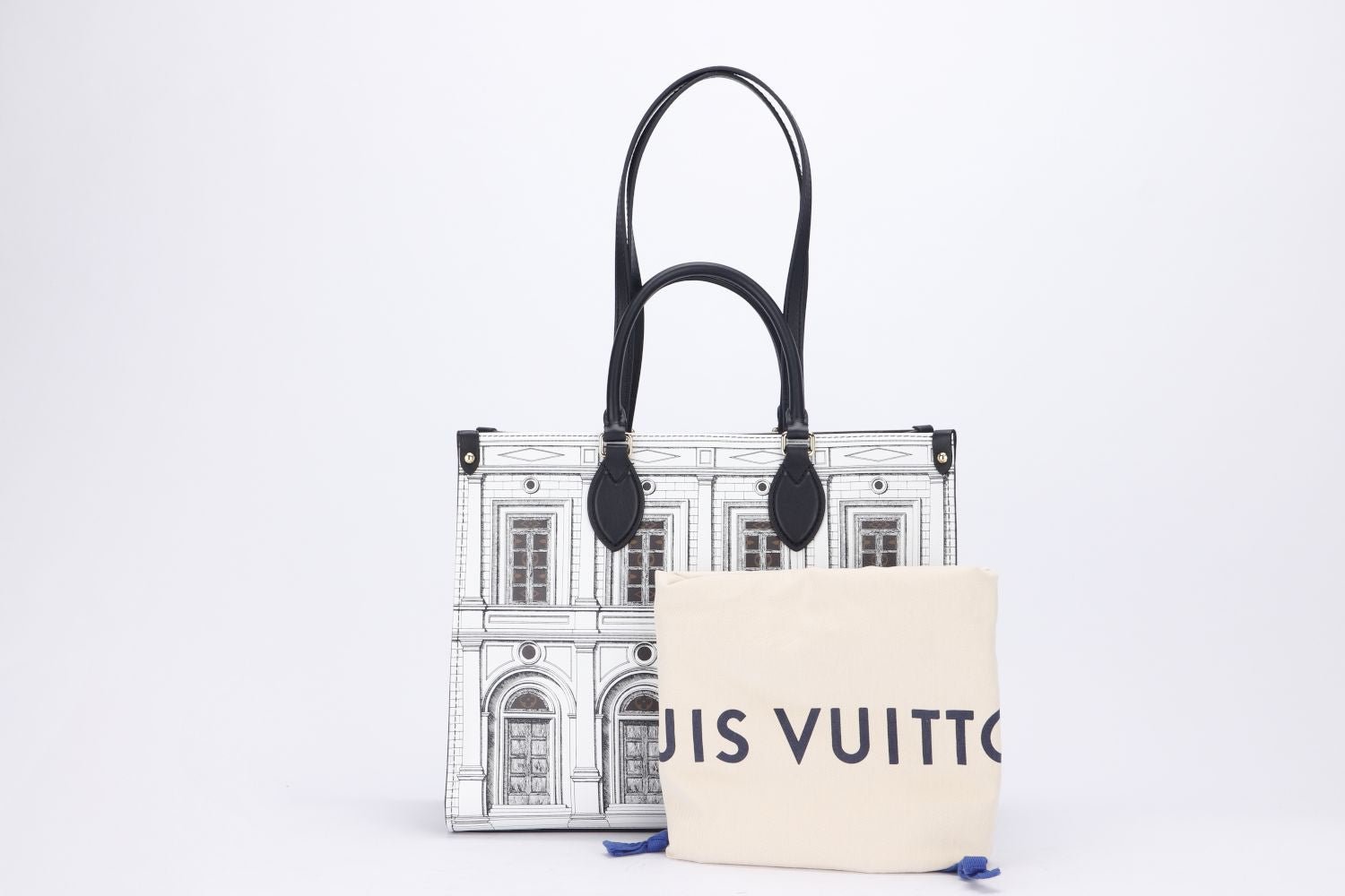 Louis Vuitton On The Go Fornasetti Capsule Collection (M59264) MM Size, with Dust Cover | AlmaBagz - Image 22